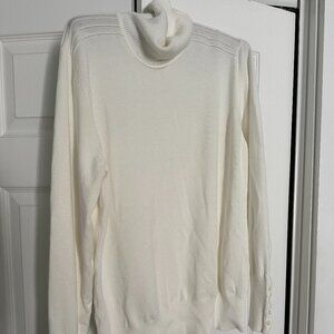White Turtleneck Sweater